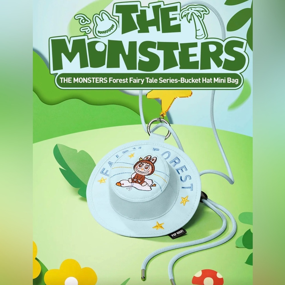 Authentic THE MONSTER Forest Fairy Tale-Bucket Hat Mini Bag-MEMBERSHIP EXCLUSIVE